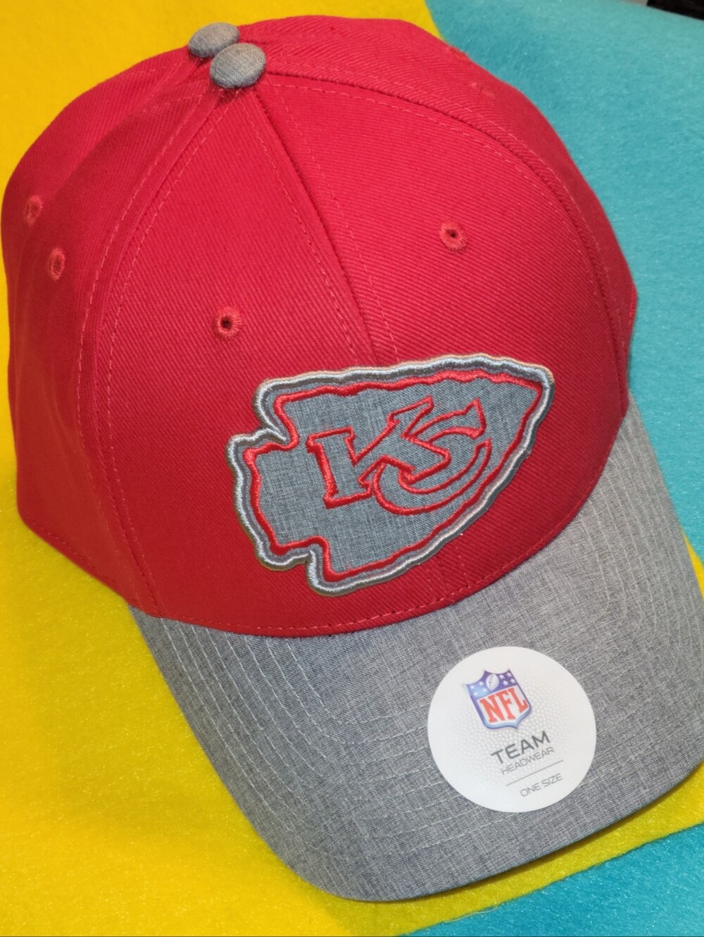 Kansas City Chiefs Red and Gray NFL Cap